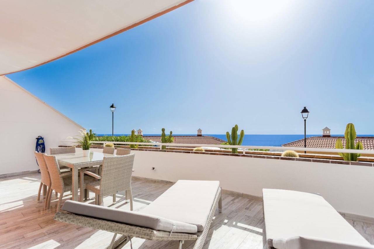 1713 Sunset Ocean View, Terrace,Heated Pool Apartman Costa Adeje  Kültér fotó